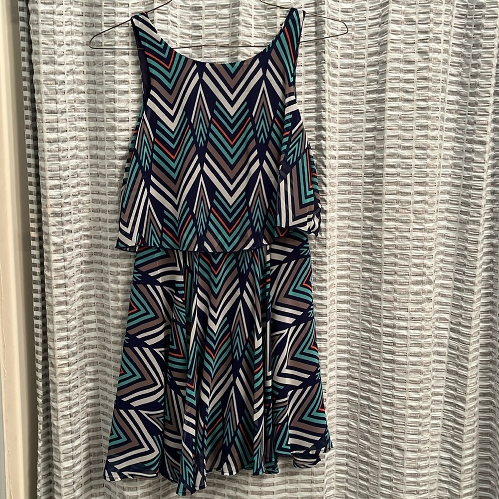 Chevron Flowy Dress